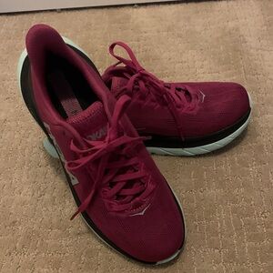 Hoka Women's Fuchsia and Mint Athletic Shoes